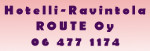 Hotelli-Ravintola Route Oy